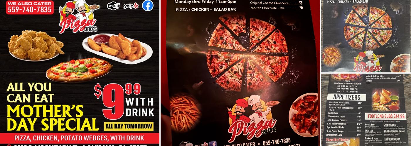 Pizza Bro’s Menu