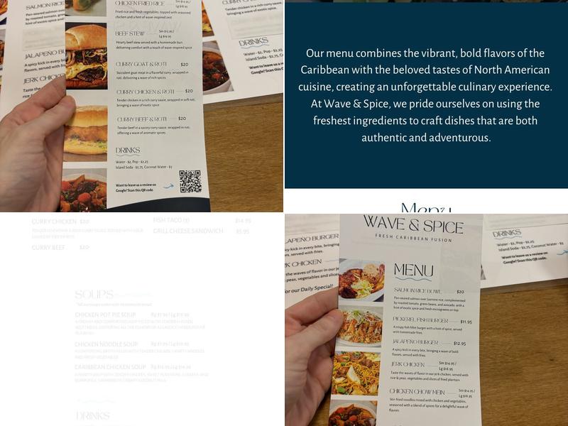 Wave & Spice Menu