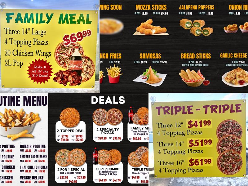 Cosmic Pizza & Donair Swift Current Menu