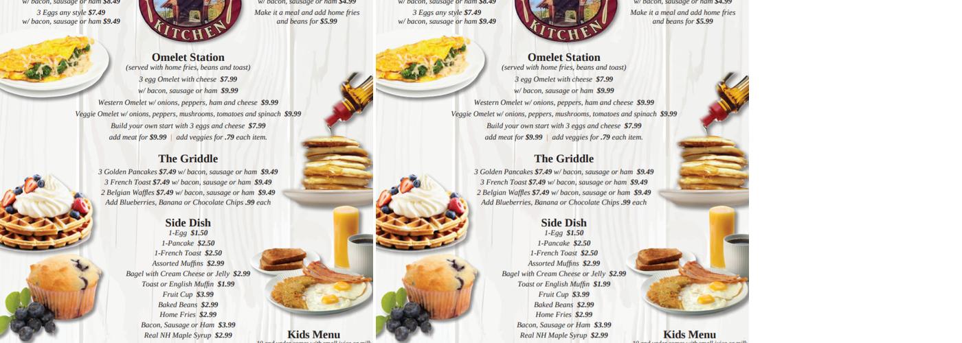 Colleen's Kitchen Menu