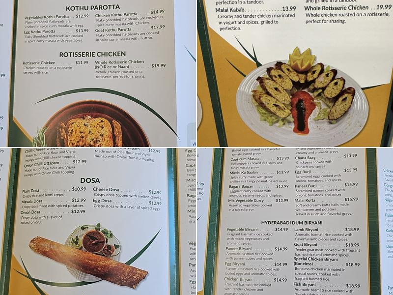 Aayat Kitchen Menu