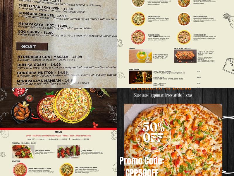 Curry Pizza Pointe Menu