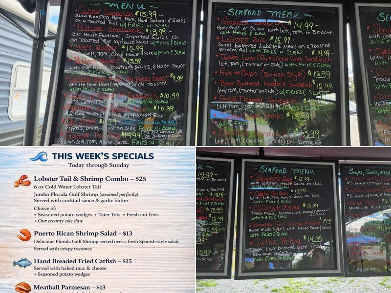 Grumpy Grouper Menu
