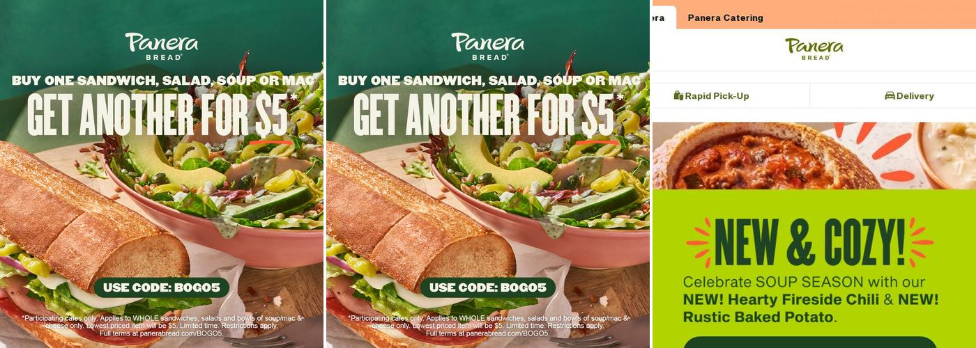 Panera Bread Menu