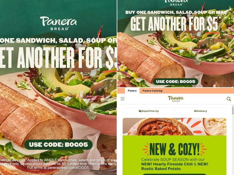 Panera Bread Menu