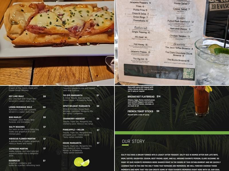 Salty Suz Menu