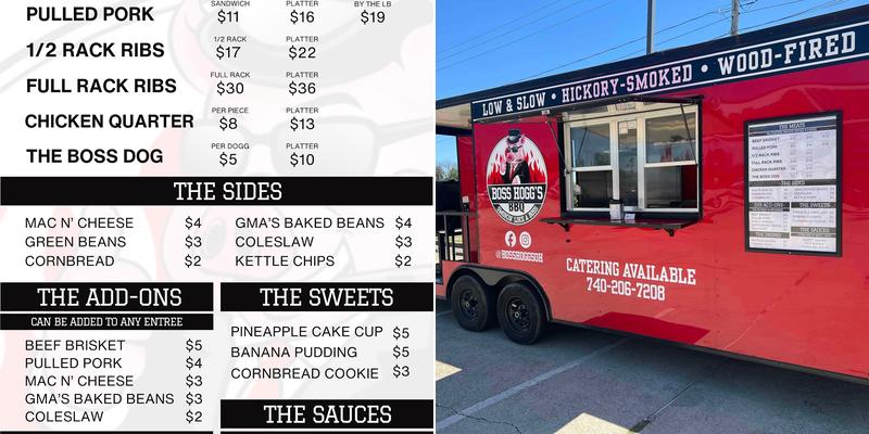 Boss Hogg's BBQ Food Truck Menu