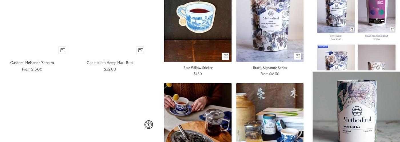 Methodical Coffee Menu