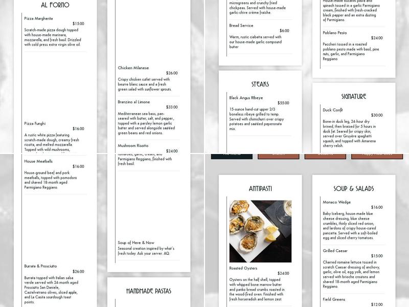 Monaco Menu