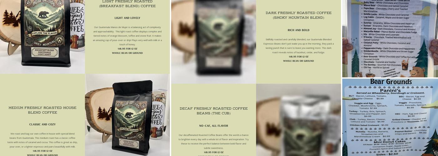 Bear Grounds Coffee Menu