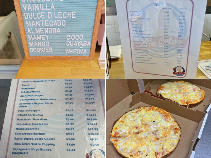 Tio Colo Menu