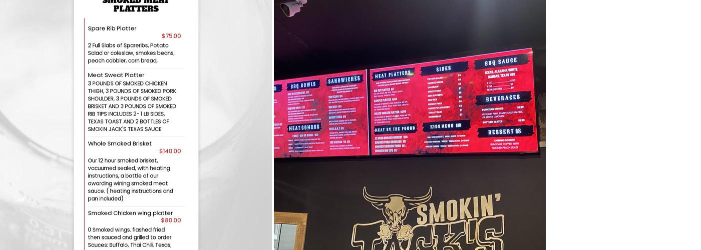 Smokin' Jack's BBQ ( Brown Deer Road) Menu