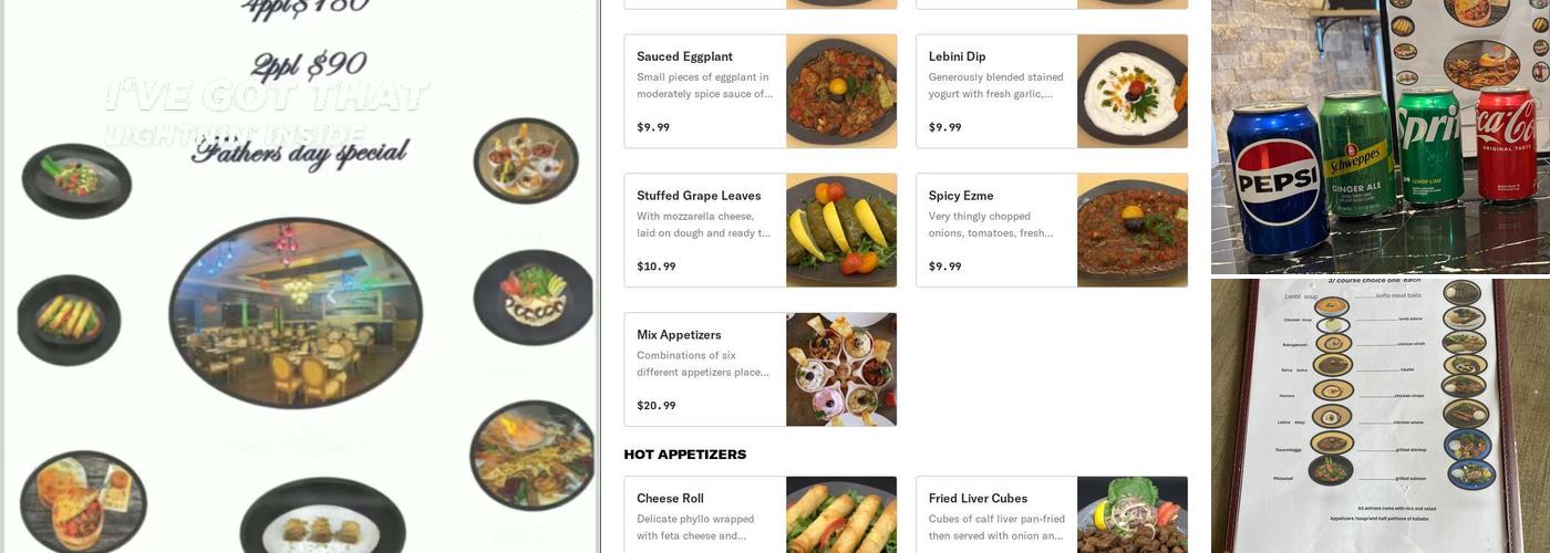 EFSANE MEDITERRANEAN cuisine Menu