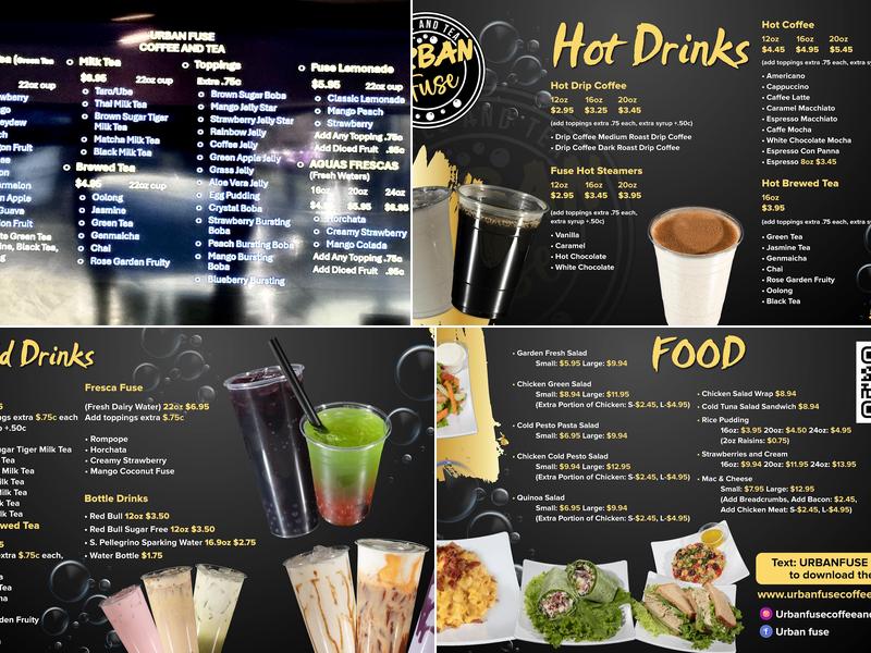 Urban Fuse Menu