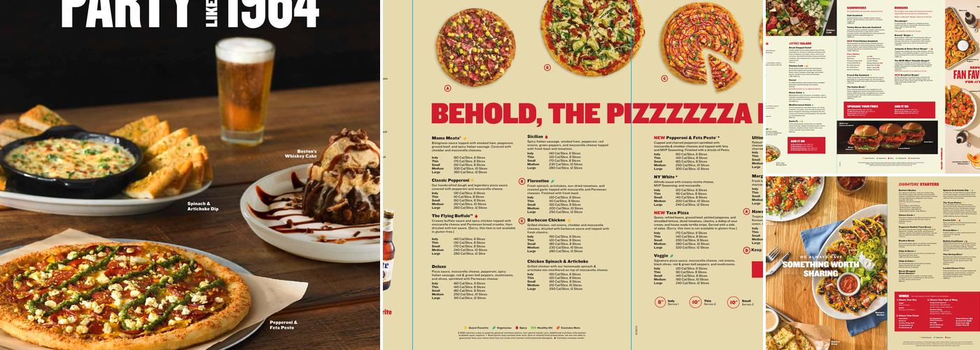 Boston's Pizza Sioux Falls Menu