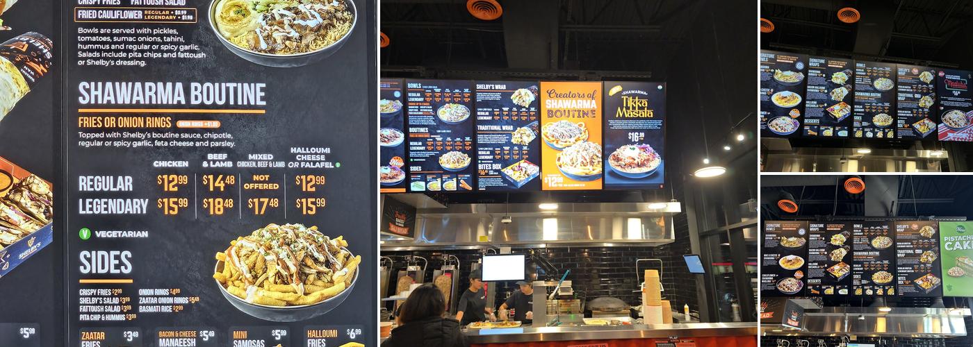 Shelby's Legendary Shawarma - Oshawa Menu