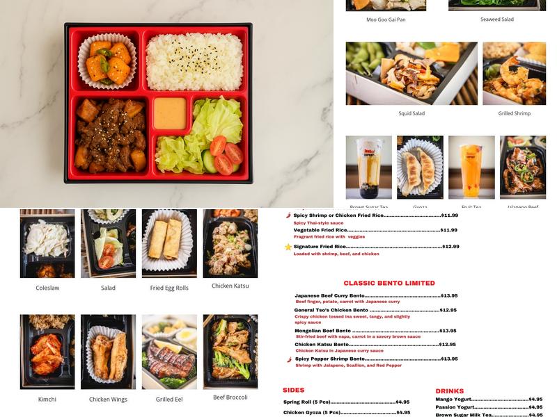 Bento Corner Menu