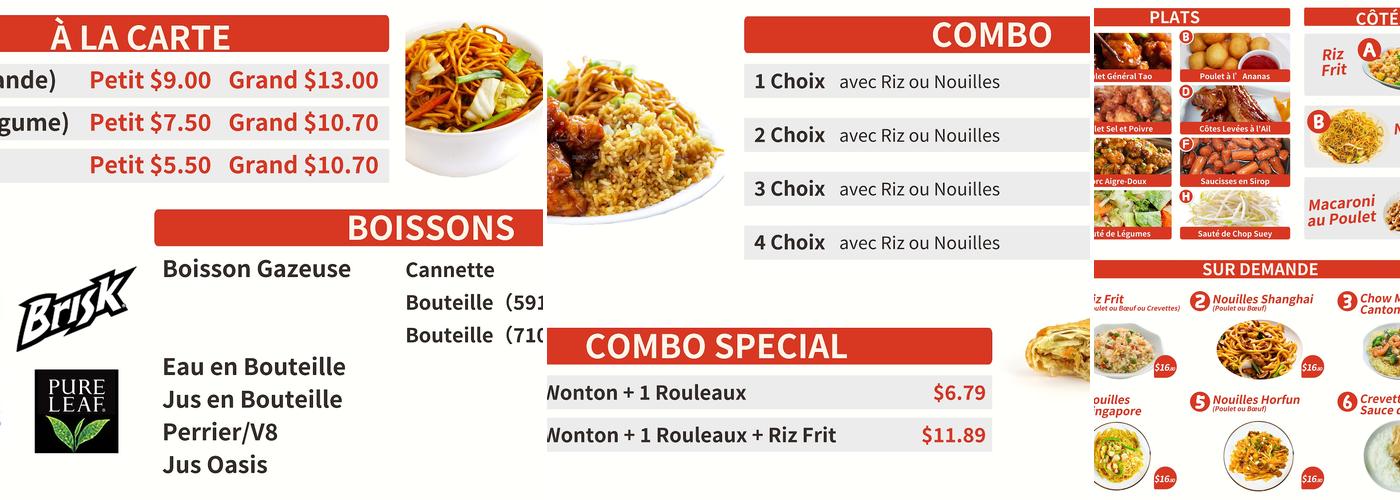 BÔ WOK Menu