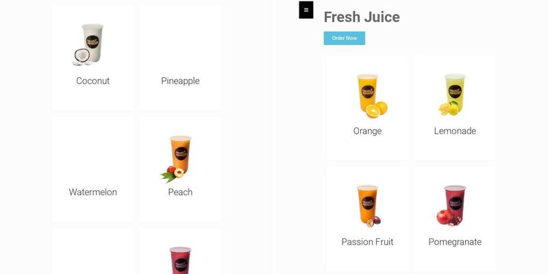 Freshly Squeezed Menu