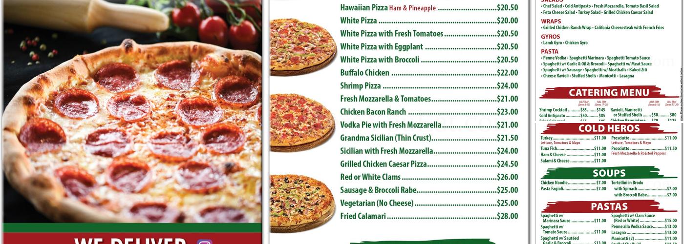 Fratelli's Pizzeria Menu