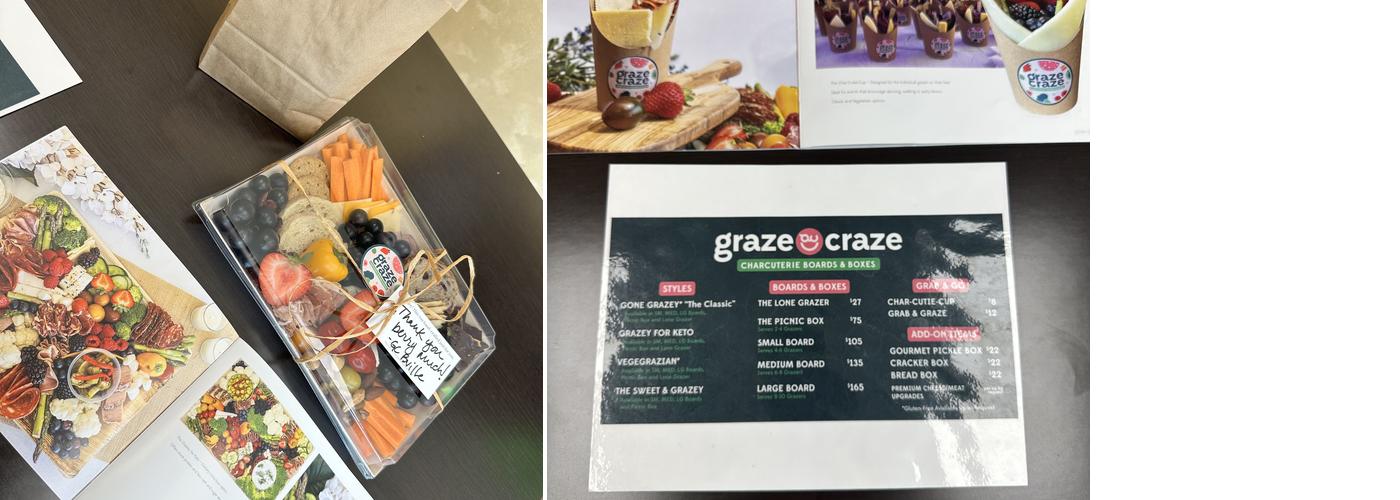 Graze Craze Charcuterie Boards & Boxes Menu