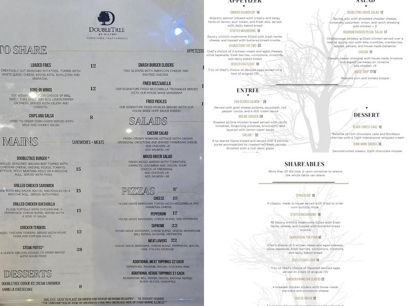 The Grove Menu