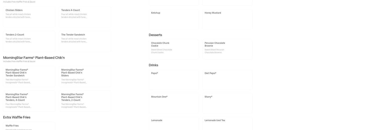 TenderFix by Noah Schnapp Menu