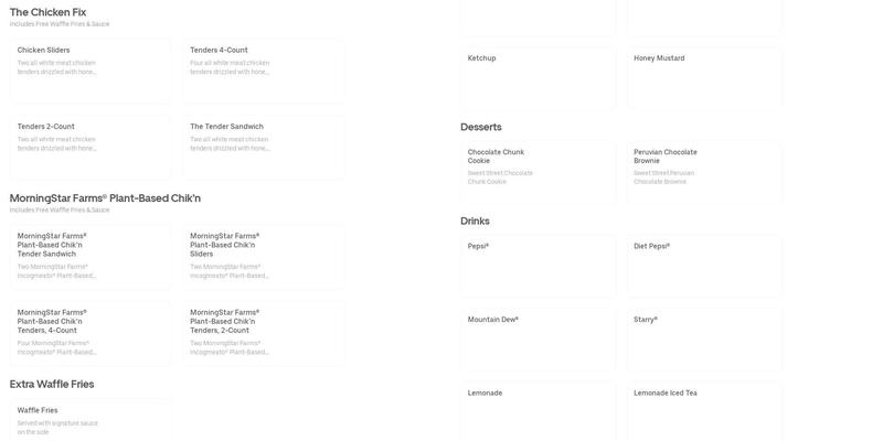 TenderFix by Noah Schnapp Menu
