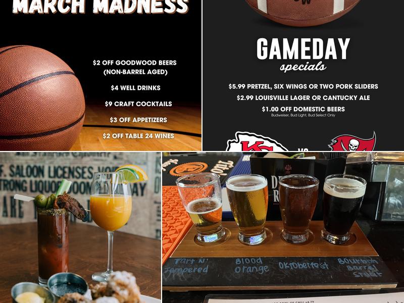 Goodwood Brewing & Spirits Menu