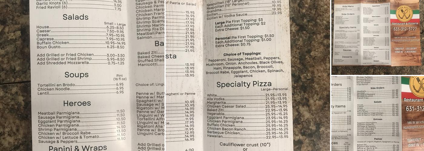 Boun Gusto Restaurant Menu