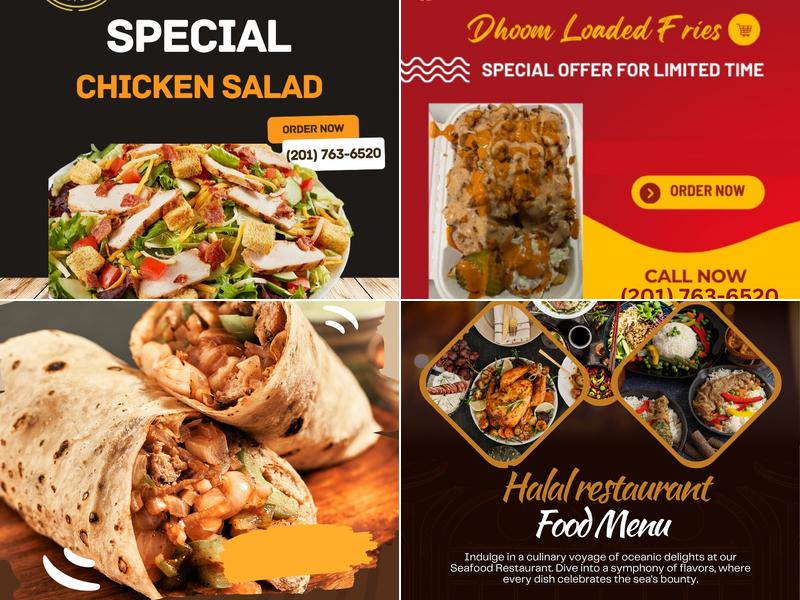 Moroccan luncheonette Menu