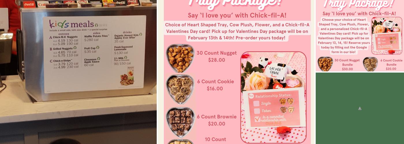 Chick-fil-A Menu