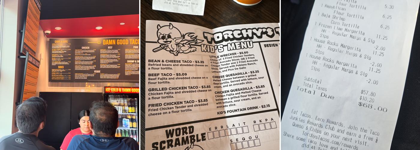 Torchy's Tacos Menu