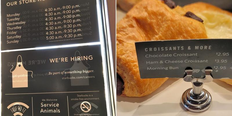 Starbucks Menu
