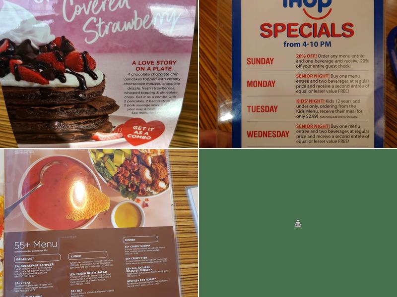 IHOP Menu