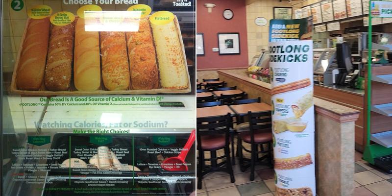 Subway Menu