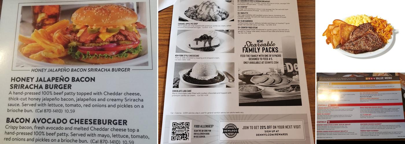 Denny's Menu
