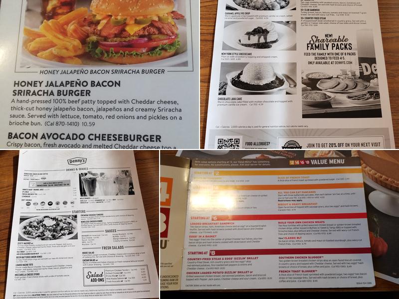Denny's Menu