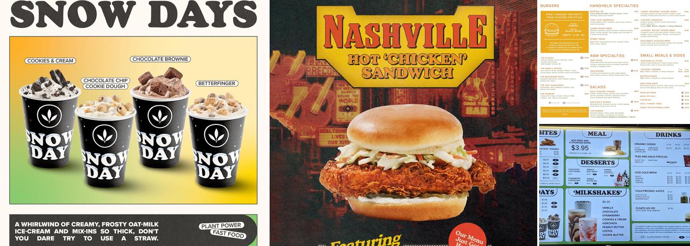 Plant Power Fast Food Menu