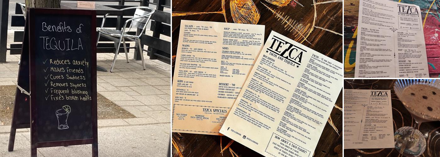 Tezca Menu