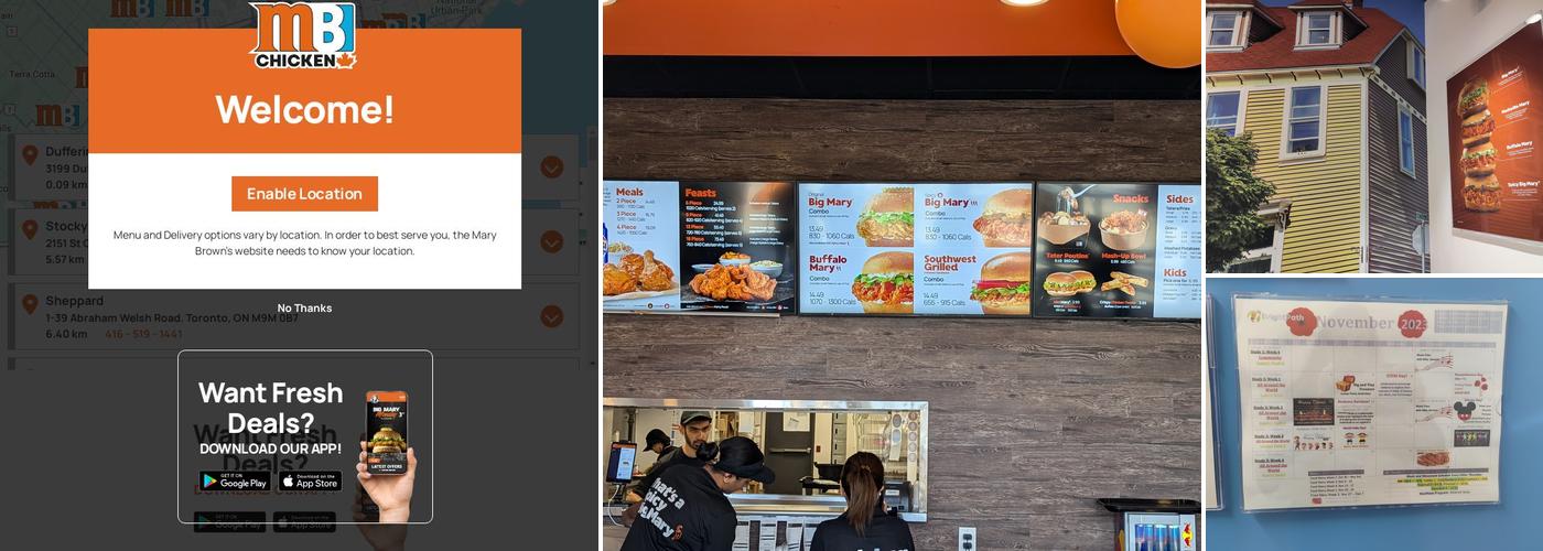 Mary Brown's Chicken Menu