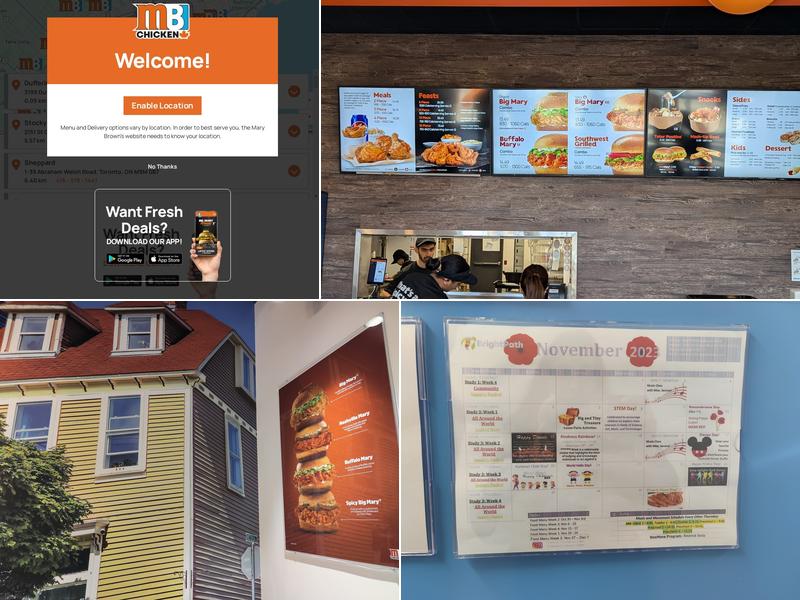 Mary Brown's Chicken Menu