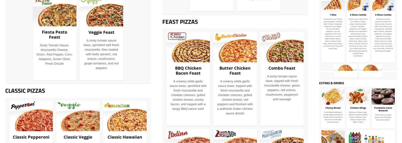 Freshslice Go Menu