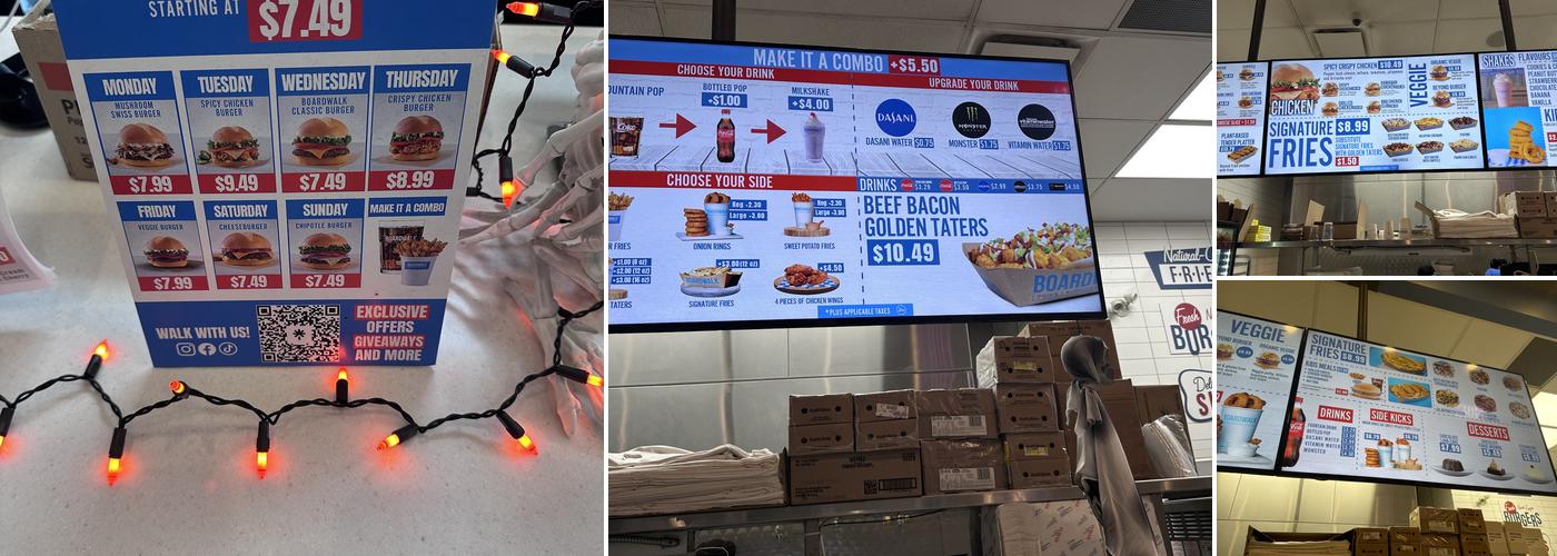 Boardwalk Fries Burgers Shakes - Victoria Menu