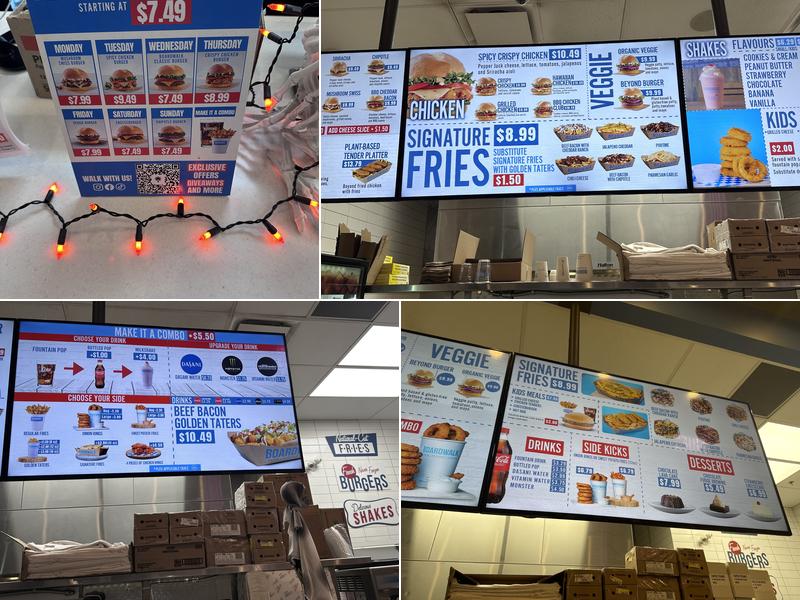 Boardwalk Fries Burgers Shakes - Victoria Menu