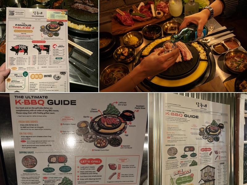Daldongnae Korean BBQ - Waterloo Menu