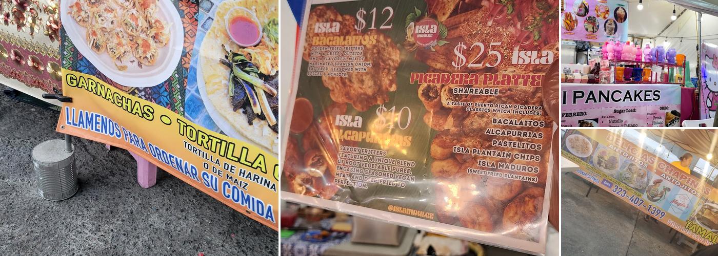 La Chancla Night Market Menu