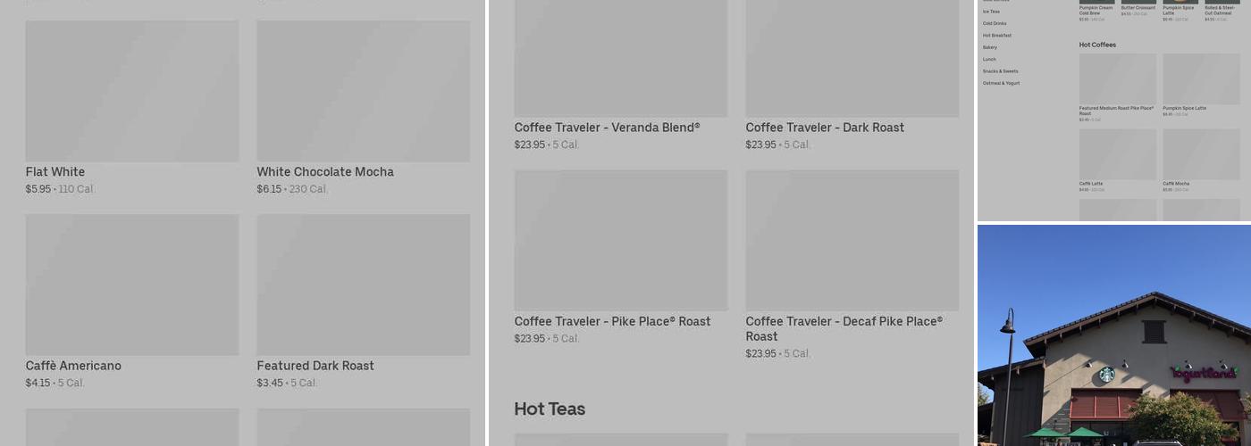 Starbucks Coffee Company Menu