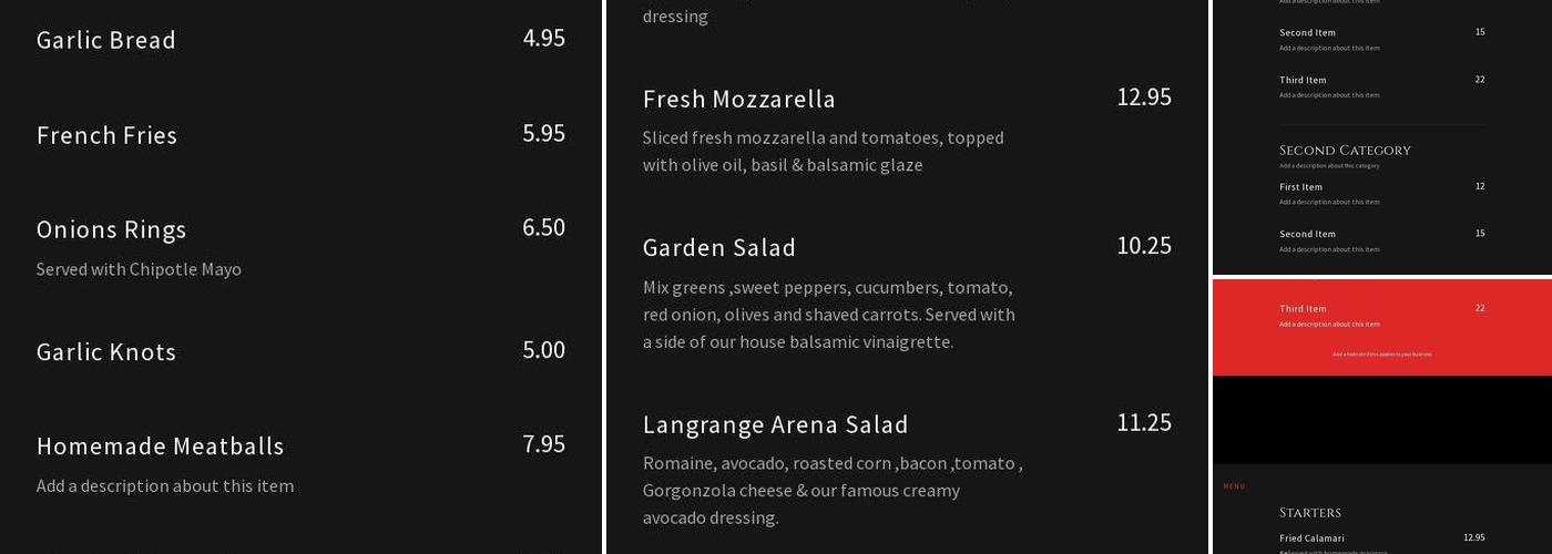 IL FORNO PIZZERIA LAGRANGE Menu