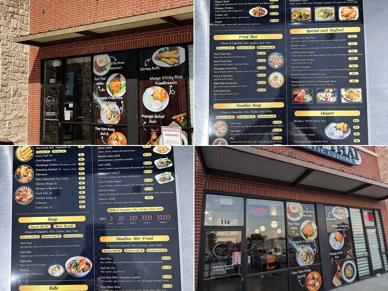 Black Thai Authentic Cuisine Menu